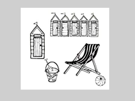 Clarity stamp beach stempelset 9