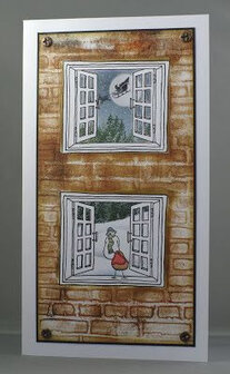 Clarity stamp Christmas mini set , window stempelset plus mask 26