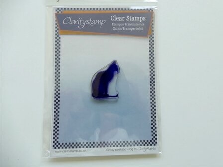 Clarity stamp zittende kat stempelset