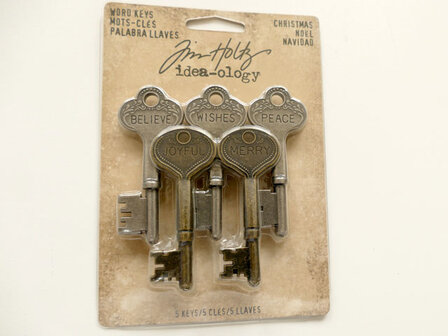 Tim Holtz Sleutels - Vintage locket keys voor mysterie en charme in je project