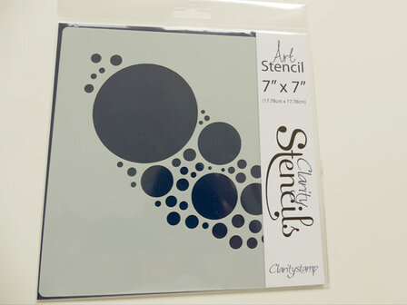 Clarity stencil JO'S BUBBLES 7" X 7"