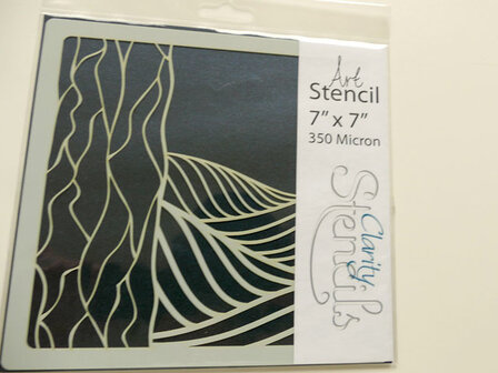 Clarity stencil LONE TREE 7" X 7"