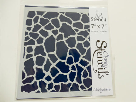 Clarity stencil GIRAFFE SPOTS 7" X 7"