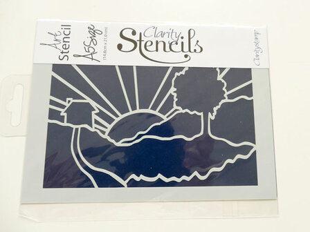 Clarity stencil sunrise