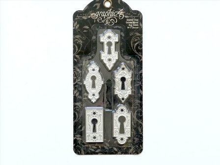 Graphic 45 Ornate Key Holes &ndash; Sierlijke sleutelplaten met vintage uitstraling