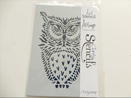 Clarity Stencil &ndash; Wild Animal Face Uil (A5)