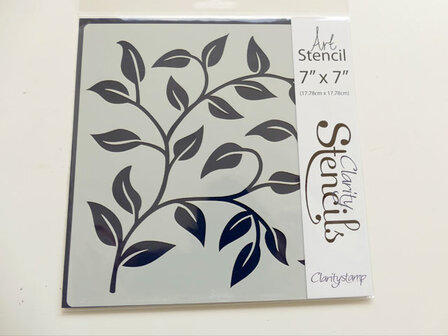 Clarity Stencil &ndash; Double Vine (7x7")