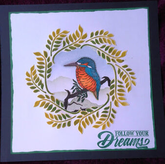 Clarity Stencil &ndash; Olive Branch Wreath