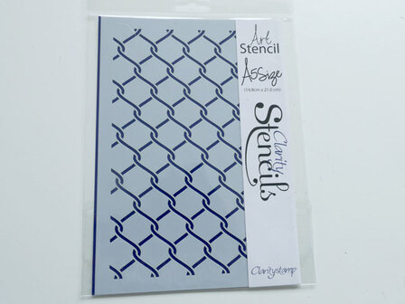 Clarity Stencil &ndash; Chain Link Fence (A5)
