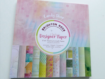 Clarity Brighton Rock Designer Paper Pad 8x8"