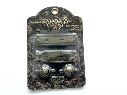 Graphic 45 Door Plates &amp; Knobs &ndash; Antiek koper voor een luxe vintage look