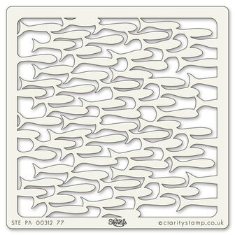 Clarity Stencil 8 Pond Fish (7x7")