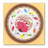 Clarity stencil FAIRY LIGHTS WREATH 7