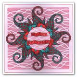 Clarity stencil SEAWEED 7  x 7"