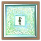 Clarity stencil SEAWEED 7  x 7"