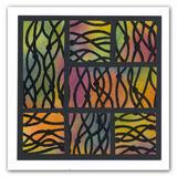 Clarity stencil SEAWEED 7  x 7"