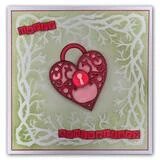 Clarity stencil SEAWEED 7  x 7"