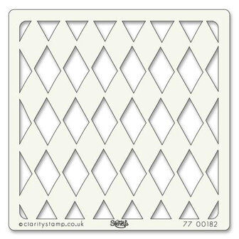 Clarity stencil HARLEQUIN 7" X 7"