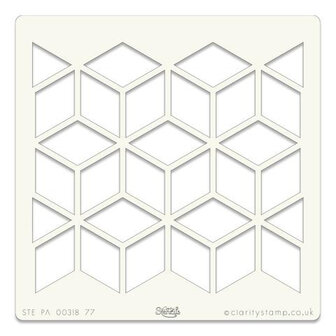 Clarity Stencil &ndash; Boxes (7x7"