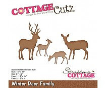 Cottage Cutz snijmal Winter Deer Family