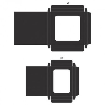 Heartfelt Creations Card Shadow Box Set zwart