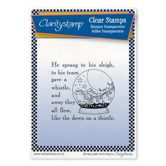 Clarity Stamps Twas the Night Snow Globe 7