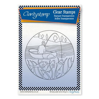 Clarity stamp fisherman fine line round 5