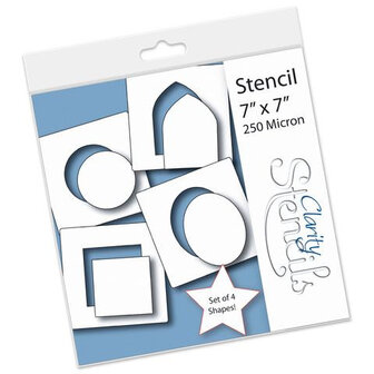 Clarity Stencil &ndash; Framer Shapes 1 Set (7x7")