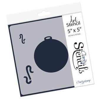 Clarity Stencil &ndash; Bell Bauble (5x5")