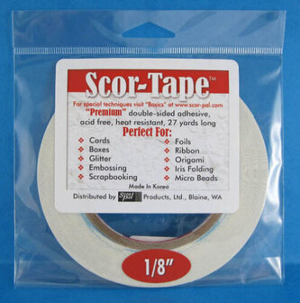 Score Tape 1/8" &ndash; Extra smalle dubbelzijdige tape van Scor-Pal