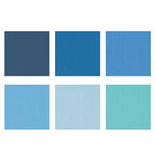 Florence cardstock multipack blue 6x6" 15,2 x 15,2 cm