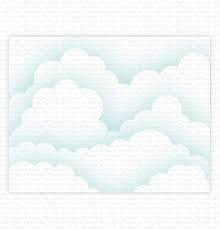 My Favorite Things Stencil &ndash; Slimline Cloud Edges