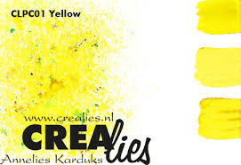 Crealies colorzz pigment poeder yellow