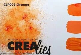 Crealies colorzz pigment poeder orange
