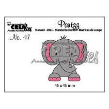 Crealies Elephant Stempel kopen &ndash; Stampzz No. 47
