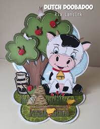 Dutch Doobadoo Stencil-Build Up Koe