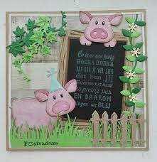 Dutch Doobadoo Stencil - Biggetjes