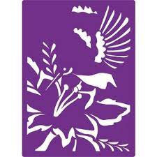 Gemini 3D Embossingfolder &ndash; Hummingbird (5x7") + 2 Stencils