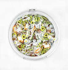 Picket Fence Sequins Avocado