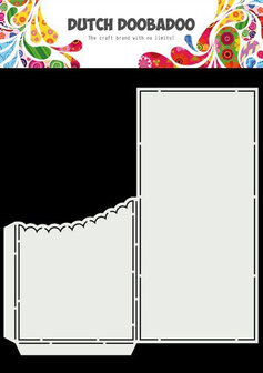 Dutch Doobadoo Stencil &ndash; Slimline Scallop Pocket