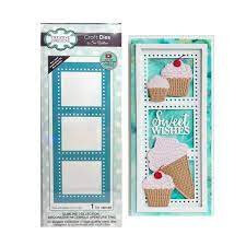 Slimline Collection Stitched Retangle Aperture Trio