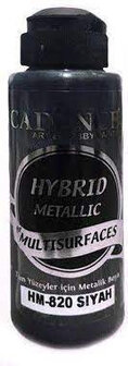 Cadence Hybrid Metallic Acrylic Semi-Mat Zwart (120 ml)