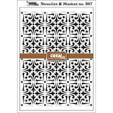 Crealies stencil mask Barbara full design