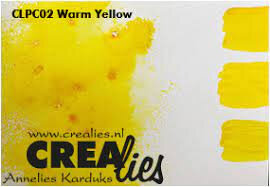 Crealies colorzz pigment poeder warm yellow