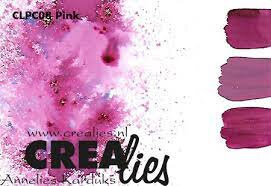 Crealies colorzz pigment pink