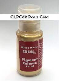 Crealies colorzz pigment pearl gold