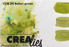Crealies colorzz pigment safari green