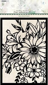 Studio Light Stencil &ndash; Open Flower Bouquet