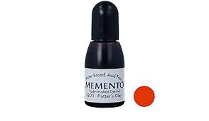 Reinker voor de Memento Tsukineko Potter&rsquo;s Clay &ndash; 15ml warme terracottakleur navulinkt