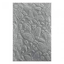 Spellbinders 3 D embossing folder beautyful butterflies